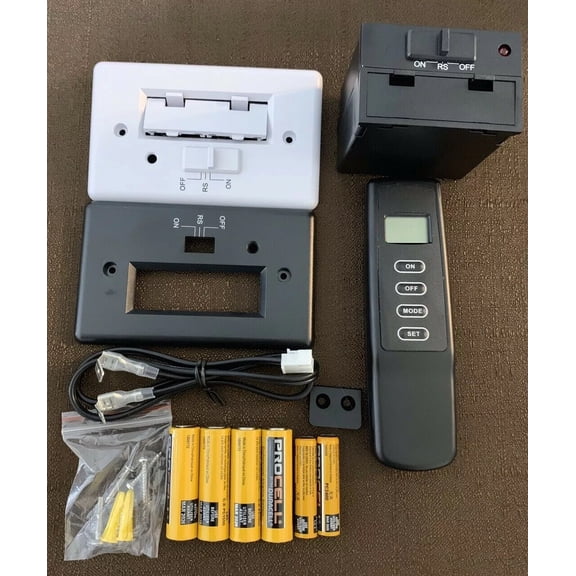 Fireplace Thermostatic Remote Control Kit, Skytech Compatible, W/Batteries, New