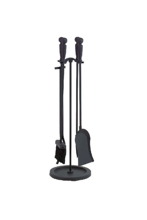 Fireplace Tool Set, Black - 5 Piece