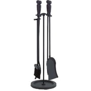 Fireplace Tool Set, Black - 5 Piece