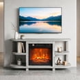 thumbnail image 1 of IHOMEadore 48" Fireplace TV Stand with 18" Electric Fireplace for TVs up to 55",  Entertainment Center Console for Living Room, 1 of 14