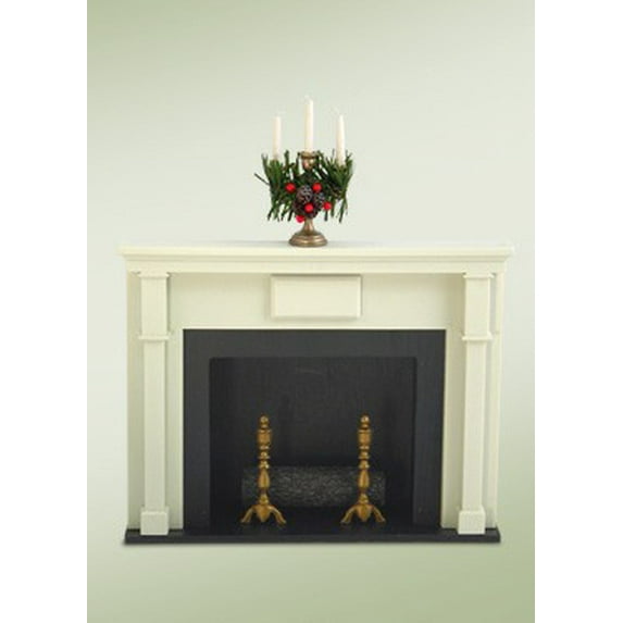 Fireplace With Candlesticks