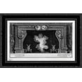thumbnail image 1 of Fireplace: frieze on a medal with his imperial backhand; inside wing with two winged Victories 24x19 Black Ornate Wood Framed Canvas Art by Piranesi, Giovanni Battista, 1 of 2