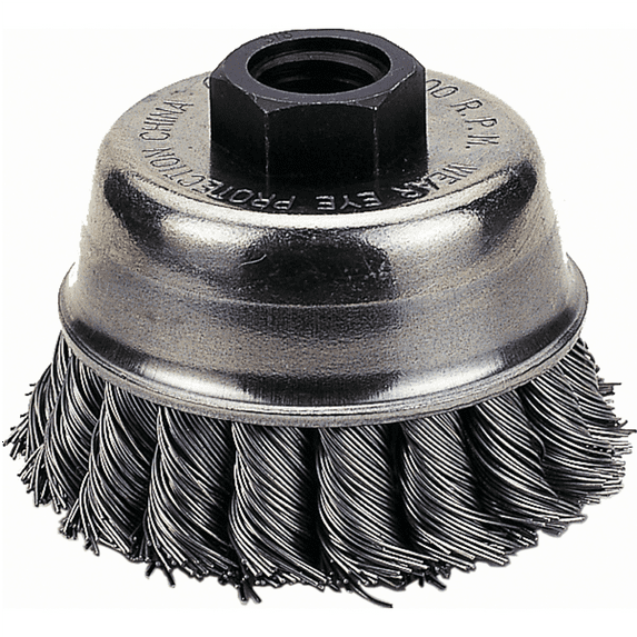 Firepower CUP BRUSH, 3" KNOTTED WIRE