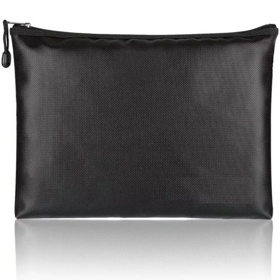 Fireproof Bag，Safe Money Document Bags，11.8" x 7.8" Waterproof Fireproof Safe Storage Pouch, Portable Fireproof Money Bag with Zipper for A4 Document, File, Cash