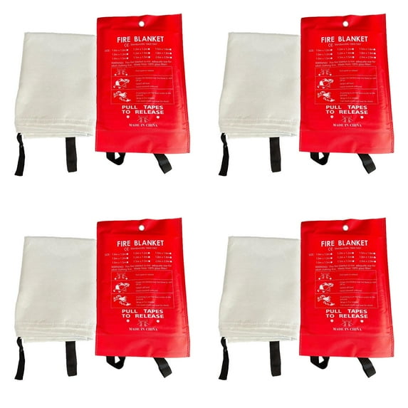 Fireproof Blanket*1*4 Clearance! Emergency Fire Blanket Fire Suppression Blanket for Kitchen 40” X 40” Fire Blanket for Home Fiberglass Fire Blanket