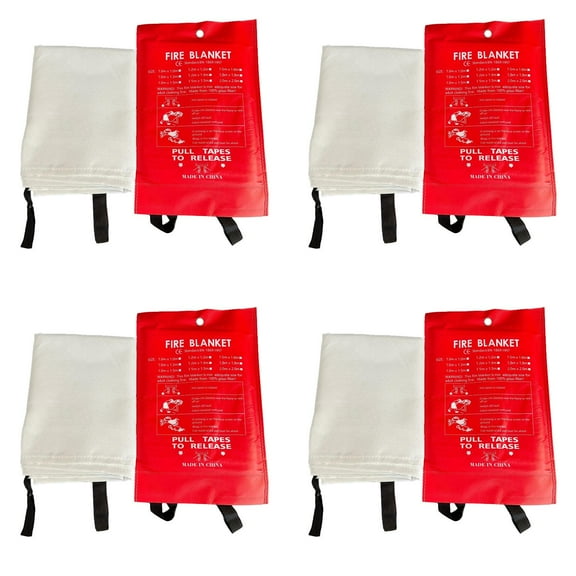 Fireproof Blanket*1*4 Clearance! Emergency Fire Blanket Fire Suppression Blanket for Kitchen 40” X 40” Fire Blanket for Home Fiberglass Fire Blanket