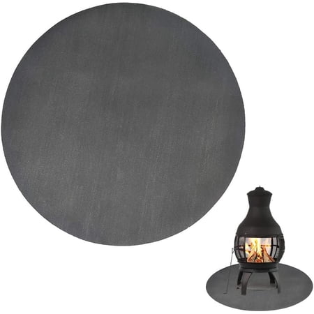 Fireproof Chimineas Mat for Deck,Protection Grill & Patio Fire Pit Pad Hearth Rug, Fireproof Mat, Deck Protector for Wood Burning Fire Pit, Gas Fire Pit, Charcoal Grill (39 Inch)