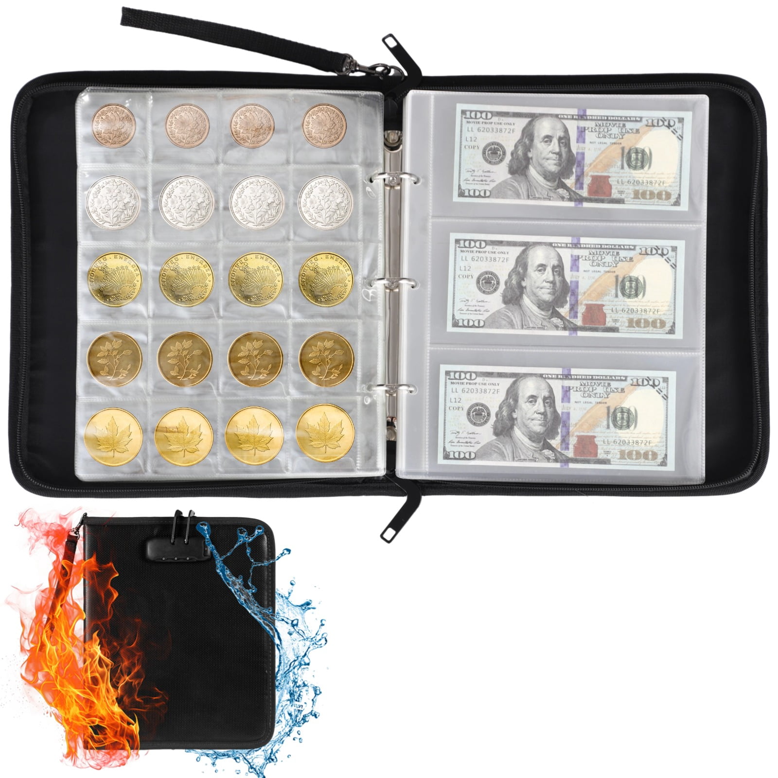 PCCB 11 Size for choose, PROFESSIONAL BANKNOTE OPP SLEEVES, Paper Money Collection bag, Plastic bag, 50pcs/pack - 15