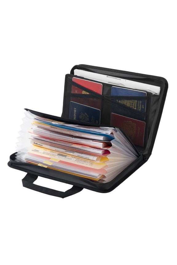 Fireproof Document Bag 1832F, Waterproof File Organizer - Passport, Files, Electronics - Home, Office, Travel Security