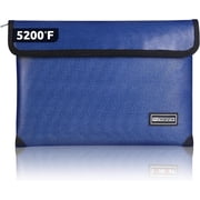 Fireproof Document Bag - with 5200?F Heat Insulated, Fireproof Bag with Zipper, 8 Layers of Functional Materials, Fireproof Bag for /Documents/Valuables, Fire bag 11"x7.7"