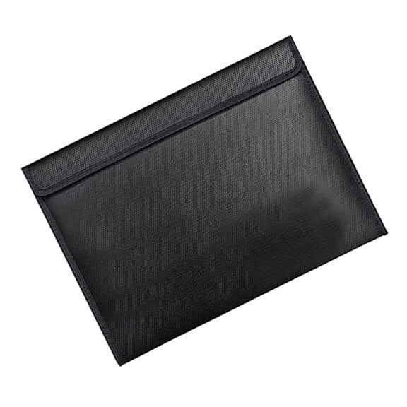 Fireproof Document Bag, Fireproof Waterproof Money Bag File Bag with Zipper for Cash, Important File Documents Valuables