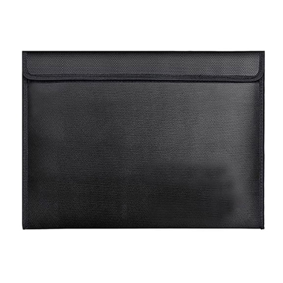 Fireproof Document Bag, Fireproof Waterproof Money Bag File Bag with Zipper for Cash, Important File Documents Valuables