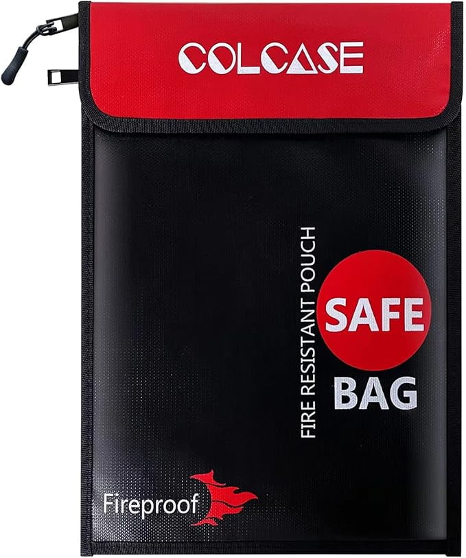 Fireproof Bag Fireproof Money Bag Fireproof Cash Pouch | Fruugo UK - View #7
