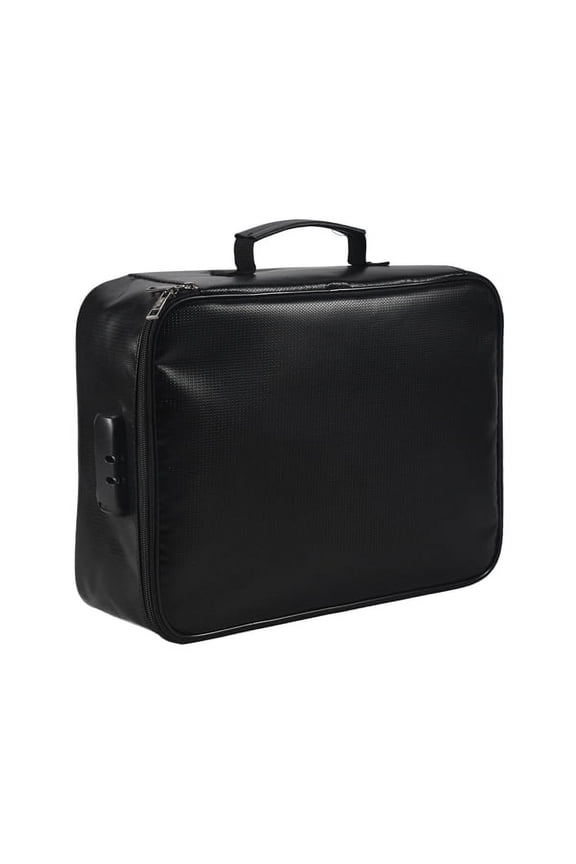 Fireproof Document Bag with Lock Home Office Travel Fireproof and Waterproof Safety Box Portable Handle File Storage