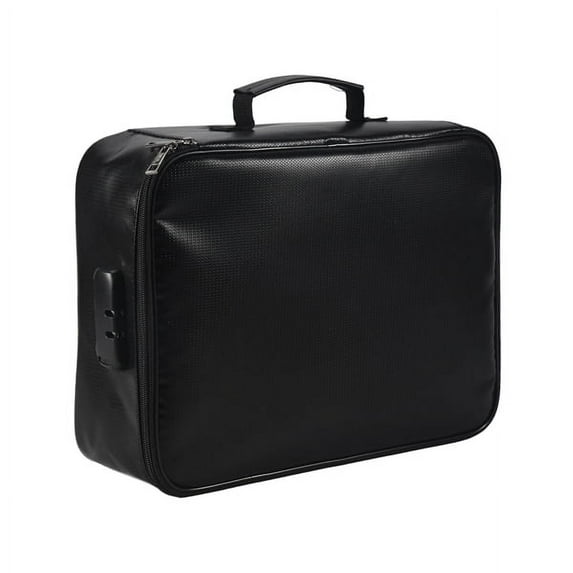 Fireproof Document Bag with Lock Home Office Travel and Waterproof Safety Box Portable Handle File Storage