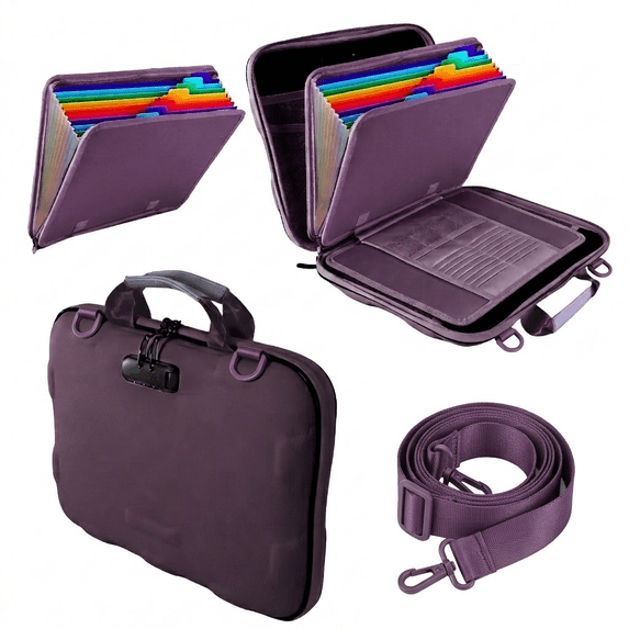 Fireproof Document Box, Hard Case Fireproof File Organizer Box with ...