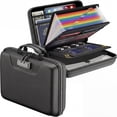 Fireproof Document Box with Lock, Hard Case Fire & Water Resistant File ...