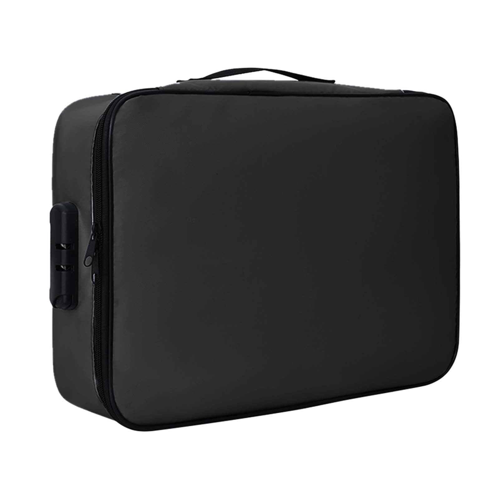Fireproof Document Box with Lock, Waterproof Fire Proof File Organizer ...