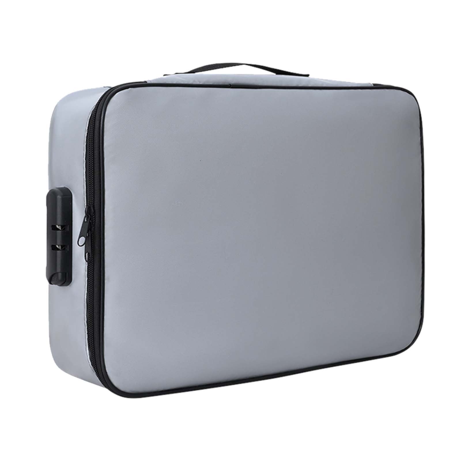 Fireproof Document Box with Lock, Waterproof Fire Proof File Organizer ...