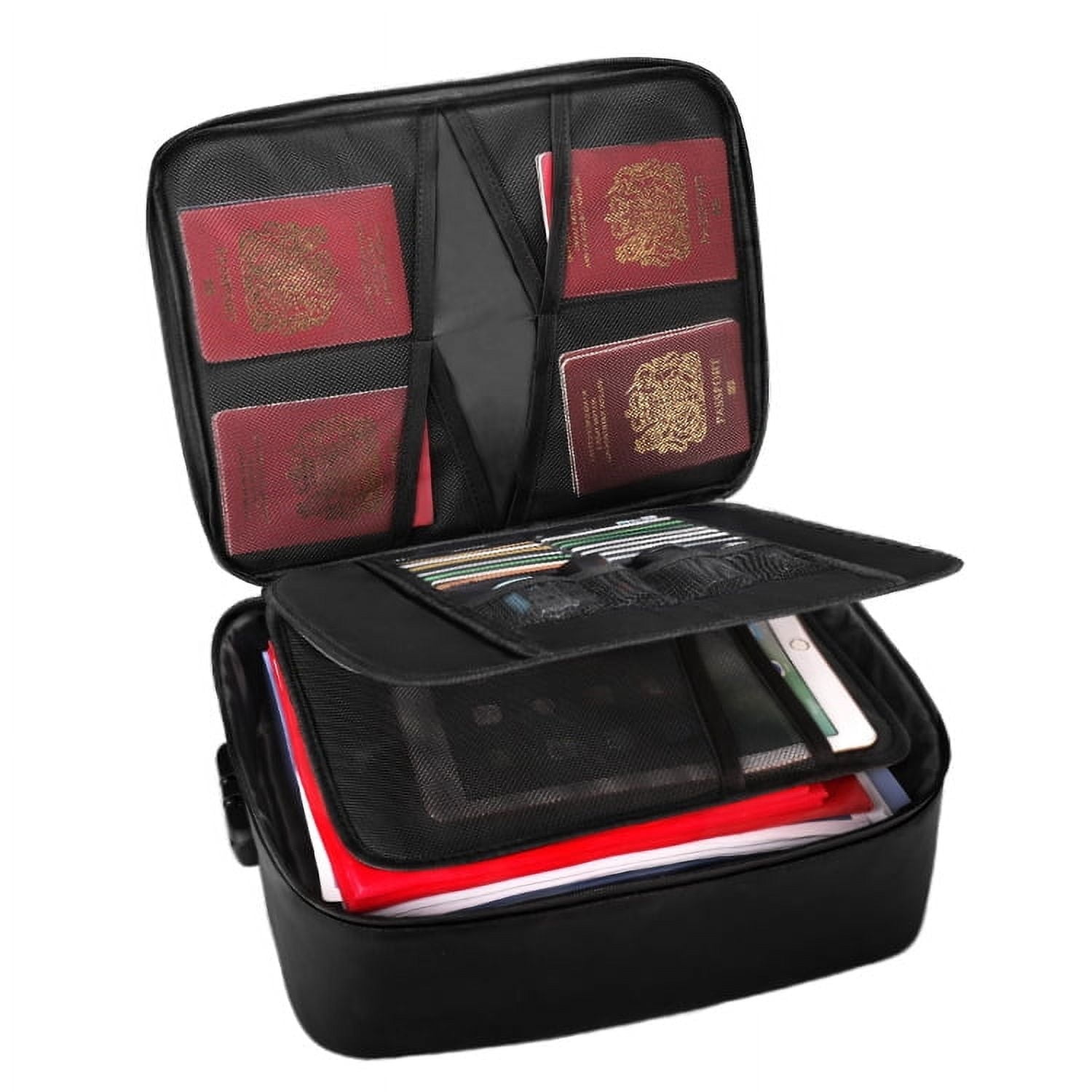 Fireproof Document Box, Portable Fireproof Document Bag Waterproof Fire ...