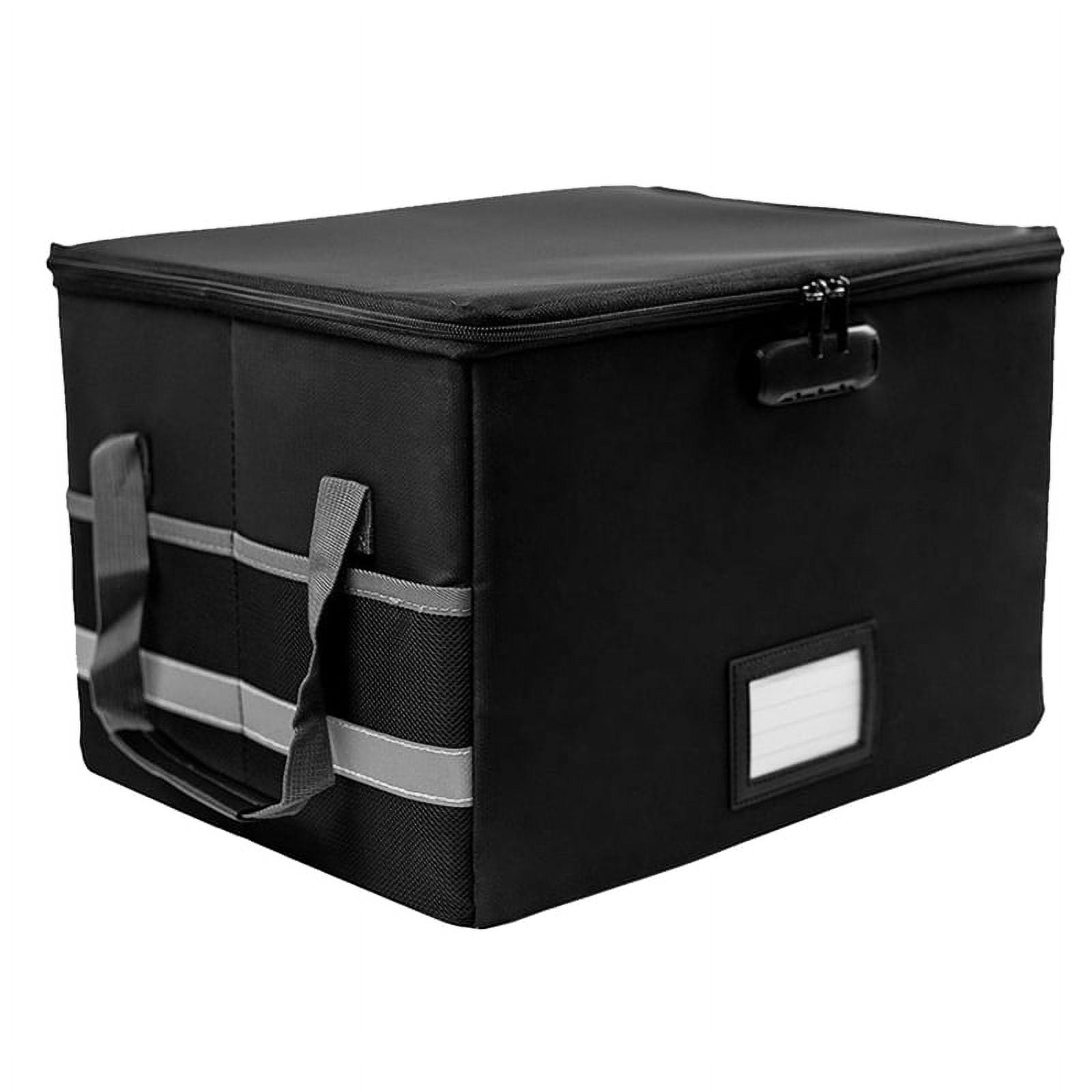 Fireproof Document Box with Built-In Organizer - Secure Fireproof Lock ...