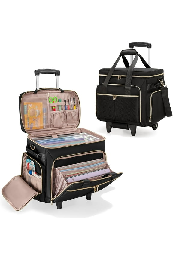 Fireproof Document Box with Combination Lock - Fire & Water Reitant Hard Cae afe for Important Document, Certificate, Laptop, Paport (Black)