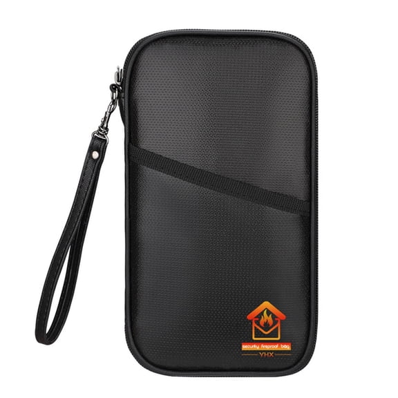 Fireproof Document Folder Water Resistant File Folder with Double Zippers