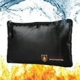thumbnail image 1 of Fireproof Document and Money Bags(1832℉), EEEkit Waterproof Cash Envelope Holder, Fireproof Safe Storage Pouch with Zipper for Jewelry, File, Tablet,iPad, Passport, Valuables, S, 1 of 10