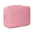thumbnail image 1 of Fireproof Document Organizer Bag – UL94 Certified Lockable Storage for Travel, Home & Office (14.2x10.6x4”, Collapsible PU Material), 1 of 3