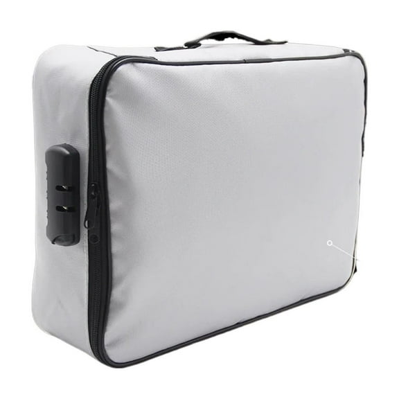 Fireproof Document Password Bag Travel Waterproof File Money Storage Safe Papers Zipper Safety Organizer Multi-Layer Card Case
