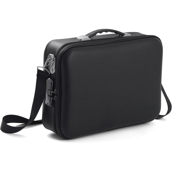 Fireproof Document Safe with Combination Lock, 16x12x5 inch Fireproof Water-Resistant Hard Case Box for Important Documents