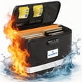 thumbnail image 1 of Fireproof Document Box,Blacksmith Fireproof Safe Box for File Documents with Lock and Pockets,Fireproof File Safe Cabinet for Important Documents,Passports,Laptop,Black, 1 of 7