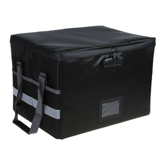 Fireproof File Organiser Box with Lock Foldable Fireproof Document Organiser Filing Box with Handle for Letter Folder