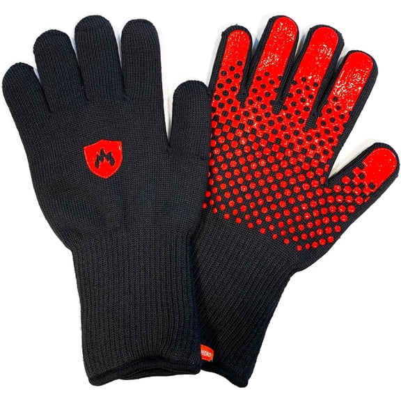 Fireproof Gloves by - 1 Pack - Resistant Up to 932 Degrees - Cut Resistant, BBQ Gloves - Grill Gloves - Fire Protection Gloves - Heat Resistant Gloves - Heat Gloves for Grilling & BBQ