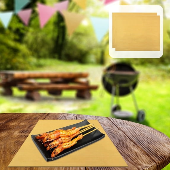 Fireproof Grill Mat Round – Heat Resistant Fire Pit Mat for Camping Oven, Patio, Grass Protection – Portable Reusable Outdoor Grill Accessory – 64g