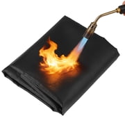 Fireproof Mat 39.4 x 39.4 Inch, Fiberglass Insulation Pad, Heat Resistant Up to 932  , Foldable Grill Welding Blanket for Grill Stove Pit, Firepit Smoker