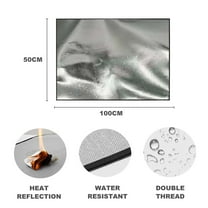Fireproof Mat under $5! Yrmaups Fireproof Mat, High Temperature Resistant Heat Shield for Grill Stove, Protective Deck Pad for Outdoor BBQ Camping Patio, Grill Mat