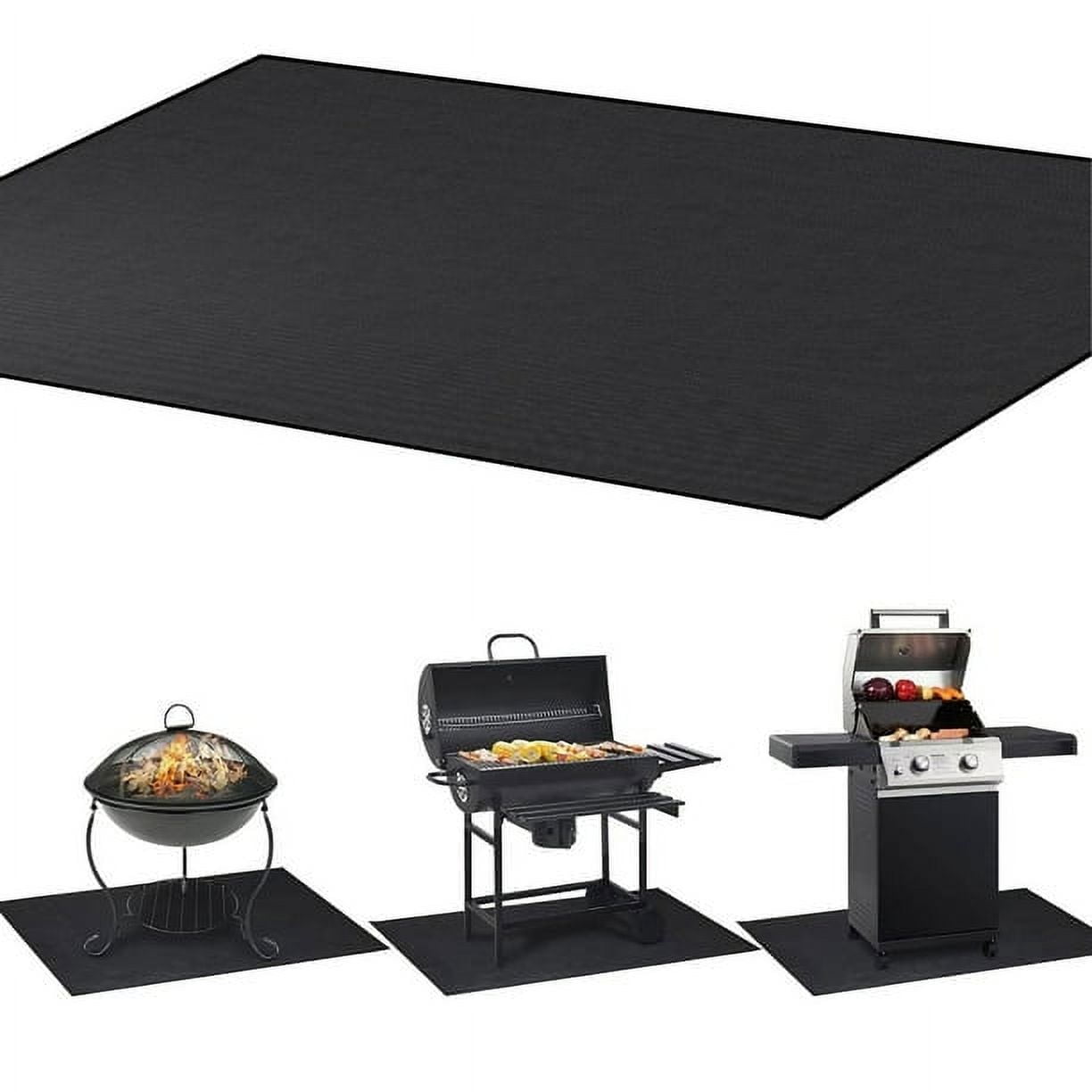 Fireproof Mat for Under Fire Pit，Portable Reusable and Waterproof,suit