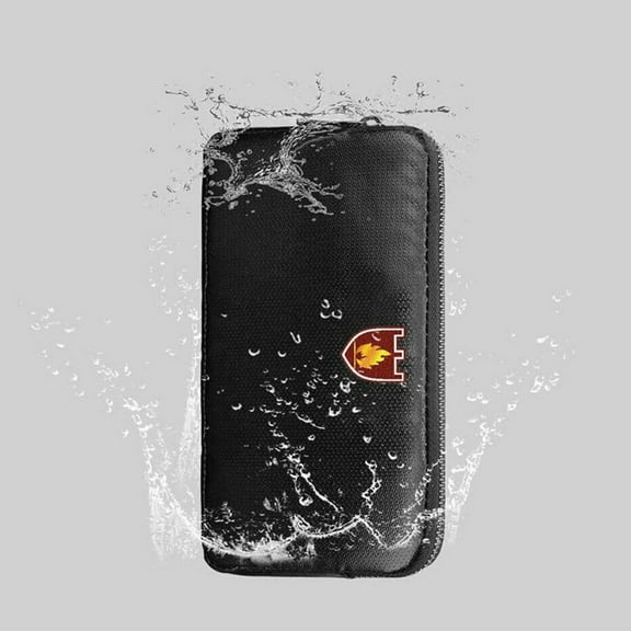 Fireproof Money Document Bag,8.2"x4.7"Waterproof and Fireproof Bag for Documents,Fireproof Money Bag with Zipper,Fireproof Safe Storage Pouch for Holder,File,Cash,Passport,Tablet