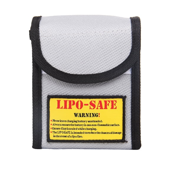 Fireproof Pouch,Portable Heat Resistant 100 * 75mm 115 * 100 Heat Resistant Pouch * 100 * Battery Portable 4 Battery Battery 115 Pouch Container 4 Silver