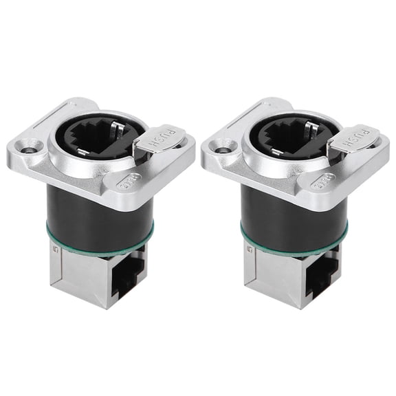 Fireproof RJ45 Angled Ethernet Connector, Round, Robust Design, TIA/EIA568B  ISO/IEC11801 Compliant