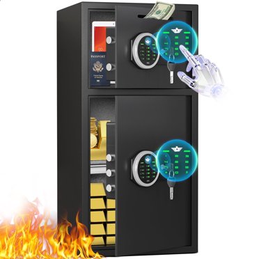 6.5 Cu.Ft Large Digital Safe Box – Heavy Duty With Dual Alarm & Deposit Slot