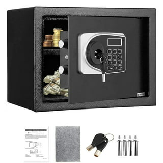 basics Digital Safe With Electronic Keypad Locker For Home , 33L,  Black