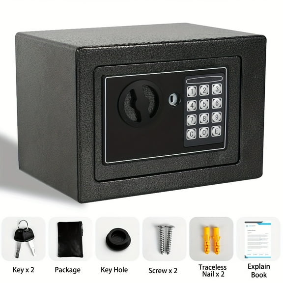 Fireproof Safes with Fireproof Money Bag & Sensor Light Digital Keypad Home Safe with Fireproof Bag & Adjustable Shelf Security Safe for Money Business Office Money Safe Box