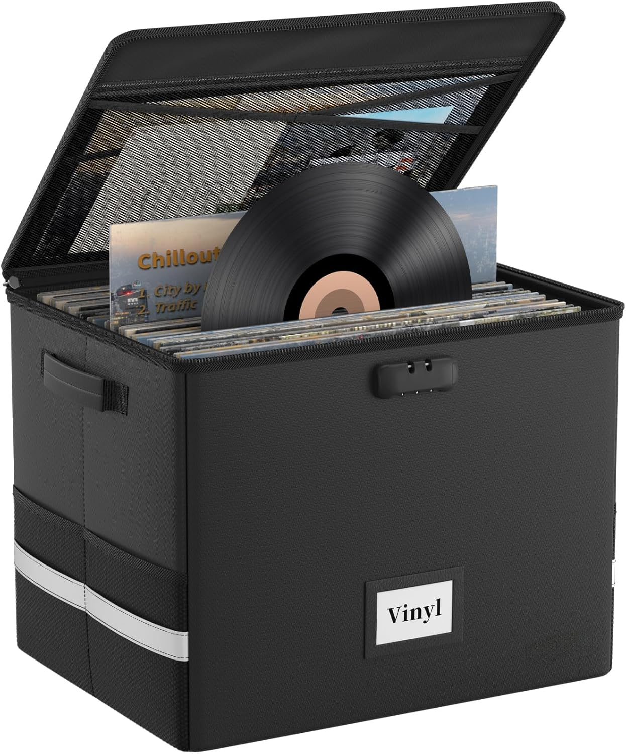 Fireproof & Water-resistant Photo Storage Box - Holds 2000 4x6 & 5x7 Photos, UL 94 V-0 Certified, With Carrying Case