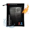 thumbnail image 1 of Fireproof Water-Resistant Bag, Protects Important Documents, 15 x 11 inch, Black - Emergency Documents, 1 of 6