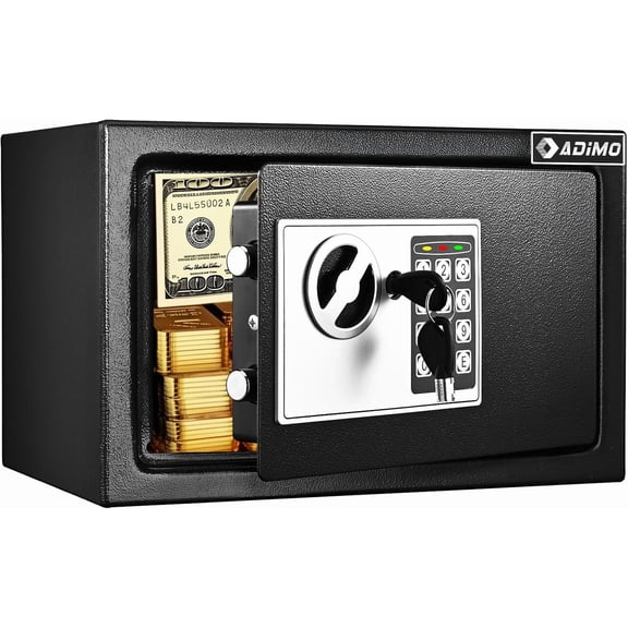 Fireproof Waterproof Safe Box with Pass Code Lock Wall Mount Kit 0.5 Cubic Feet Bestseling