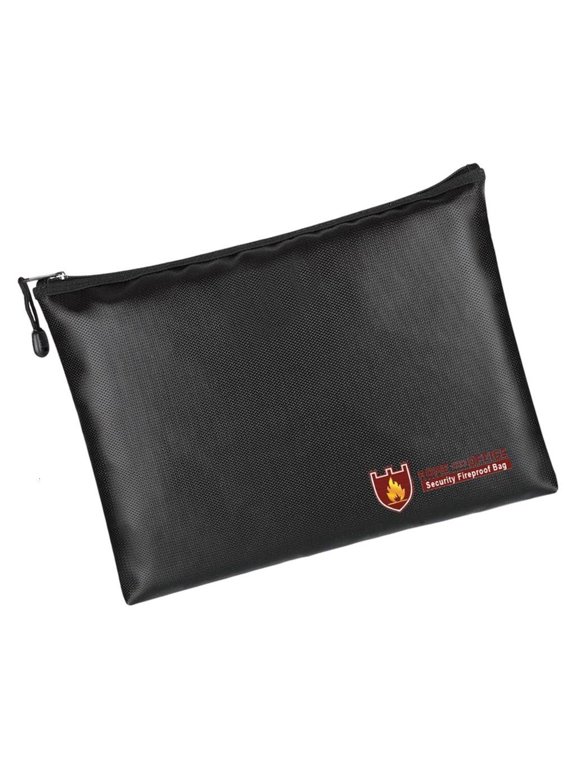 Fireproof Waterproof Zippers Storage Bag Durable Protective Organizers Pouches For Travel Documents