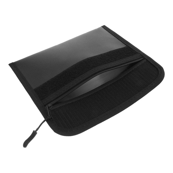 DRAFIDEEP Fireproof Document Pouch, Black, Sturdy and Large Capacity, Multipurpose Organizer