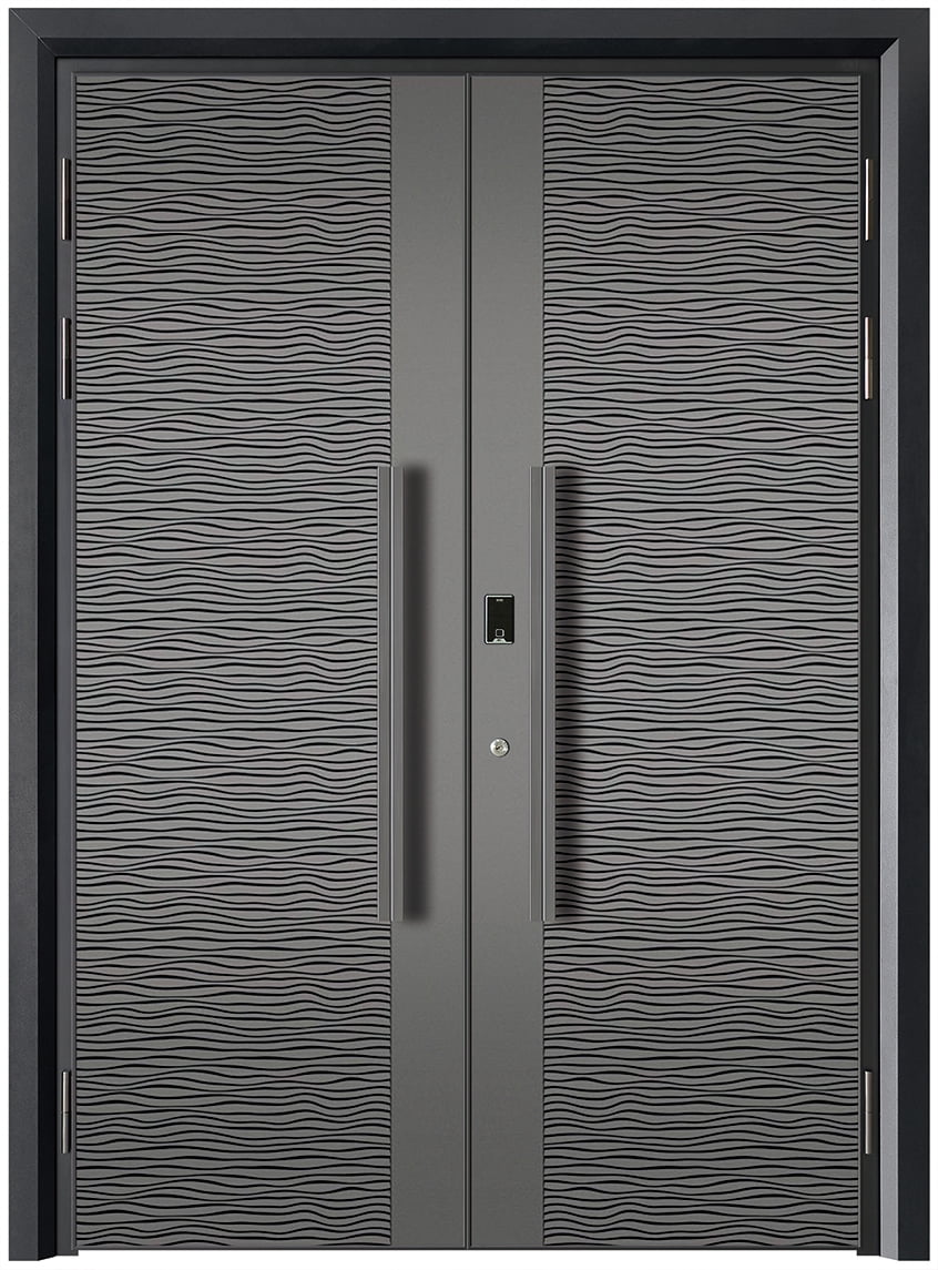 Fireproof and explosion-proof cast aluminum door villa door double door rural self-built houses to enter the household anti-theft copper custom